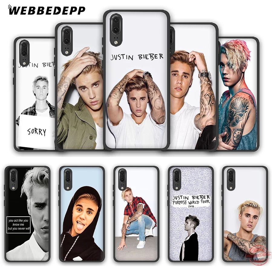 Мягкий чехол WEBBEDEPP Justin Bieber для Huawei P Smart Z Plus 2018 2019 &amp Y6 Y7 Y9 Prime V20 | Мобильные телефоны