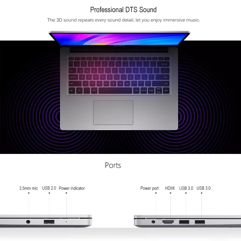 Ноутбук Xiaomi RedmiBook 14 дюймов 8th Intel Core I7-8565U i5-8265U NVIDIA GeForce MX250 8 Гб ram 256 ГБ 512 ГБ SSD