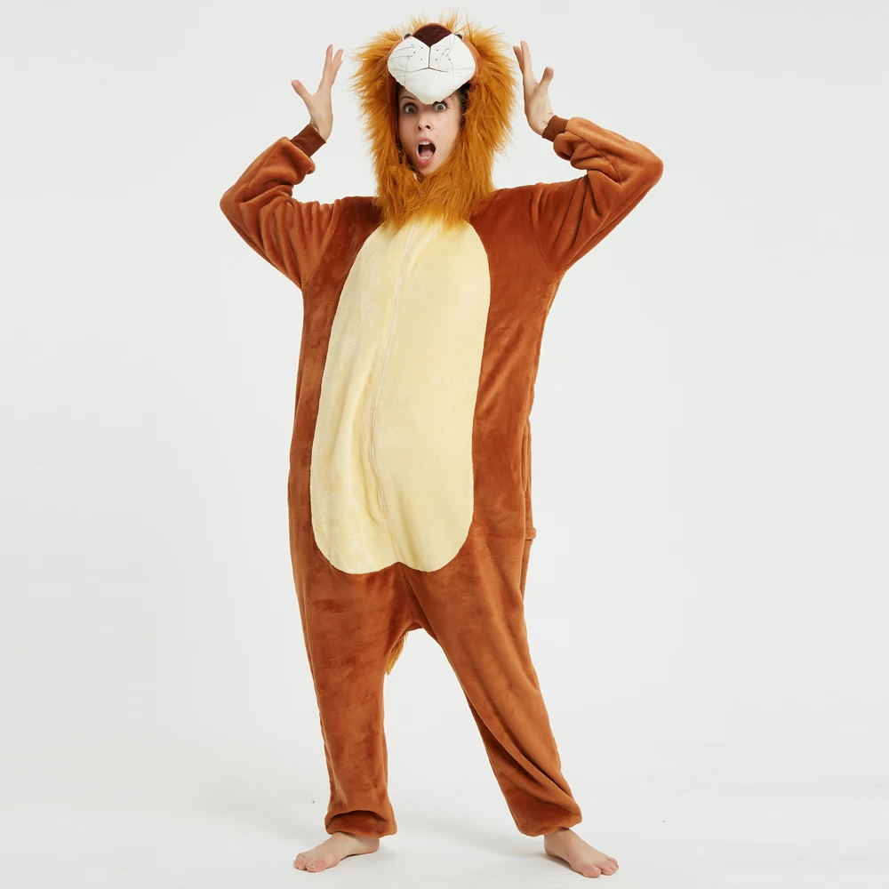 Animal Onesie Adult Halloween Pajamas Cosplay Costume Sleepwear