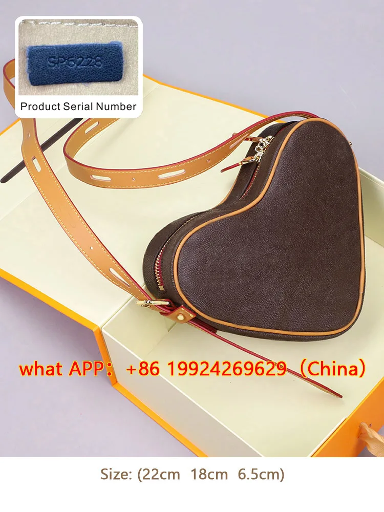 2021 New Fishion Luxury Design Brand Women’s High Quality Classic Heart shaped Bags Genuine Leather Lover Mini Female Bag |