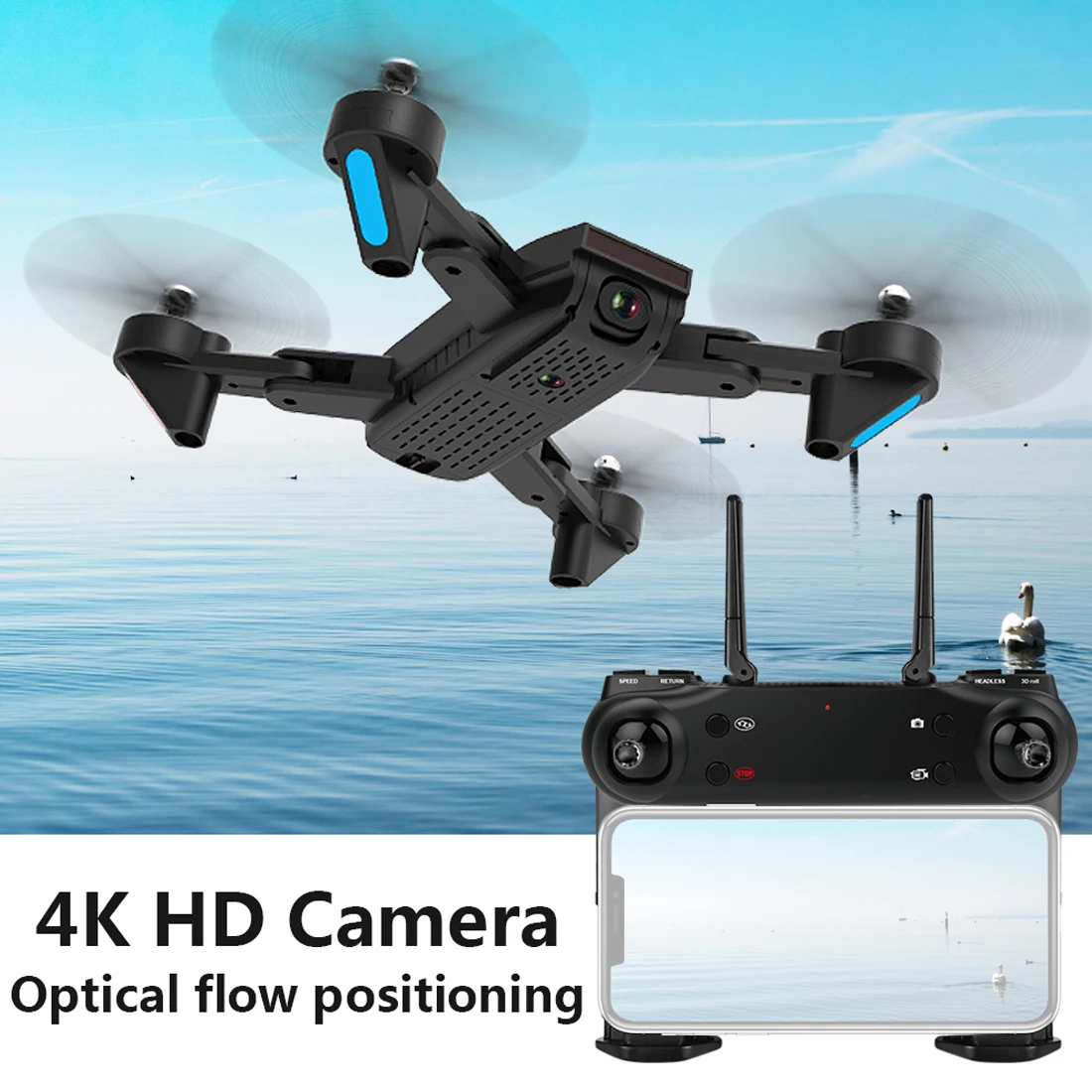 2019 SG700-S 4K Camera Drone WIFI FPV Dual Camera Wide Angle Palm Control Optical Flow Gesture Photo Video Selfie RC Quadcopter