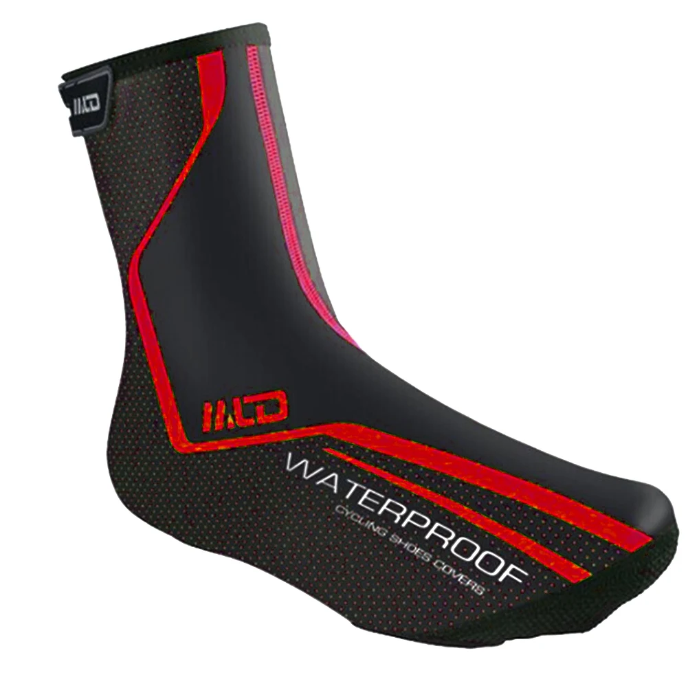 Black red Открытый Велоспорт искусственная кожа бахилы защита ветрозащитный водонепроницаемый гонки теплый Пылезащитный для верховой езды Нескользящие прочные аксессуары - Цвет: Black red