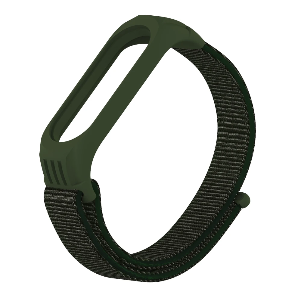 Army Green Сменный нейлоновый браслет для Xiaomi mi 3 4 ремешок нейлоновый силиконовый спортивный ремешок на запястье для mi Band 3 band 4 смарт-ремешок для часов - Цвет: Army Green