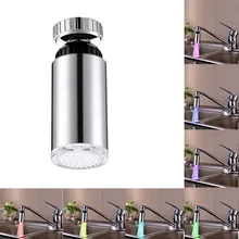 Светодиодный кухонный кран, светящийся кухонный кран torneira para cozinha, 7 цветов, светильник для воды, распылитель, насадка для кухни, ванной комнаты, grifo cocina