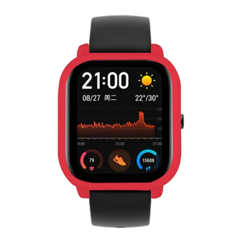 Soft Silicone Protective Case Cover Screen Protector for Huami Amazfit GTS Smart Watch Accessories