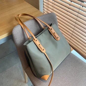 

New Oxford Cloth Shoulder Bag Simple and Versatile Large Capacity Tote Bag Fashion Trend Travel Portable BA207