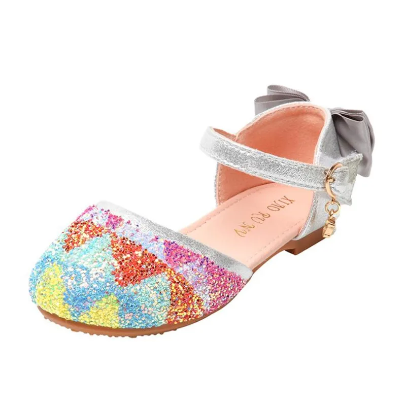 

New Baby Girls Shoes Children Kids Pearl Bling Sequins Single Princess Shoes Sandals Toddler Infant Kids Summer Girls Shoes