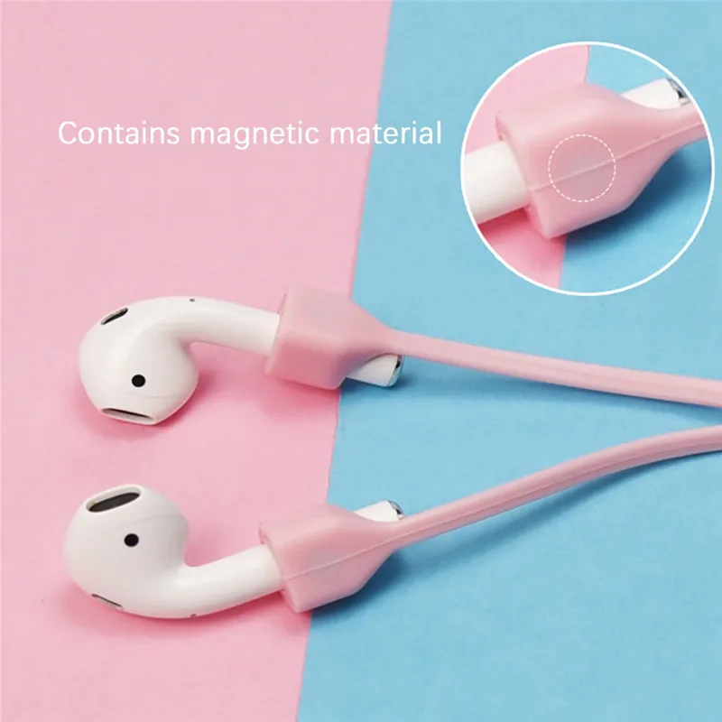 Анти-потерянный канат для AirPods Pro магнитный мягкий силикон анти-потерянный канат для AirPods ремешок спортивный анти-потерянный канат 30NOV6