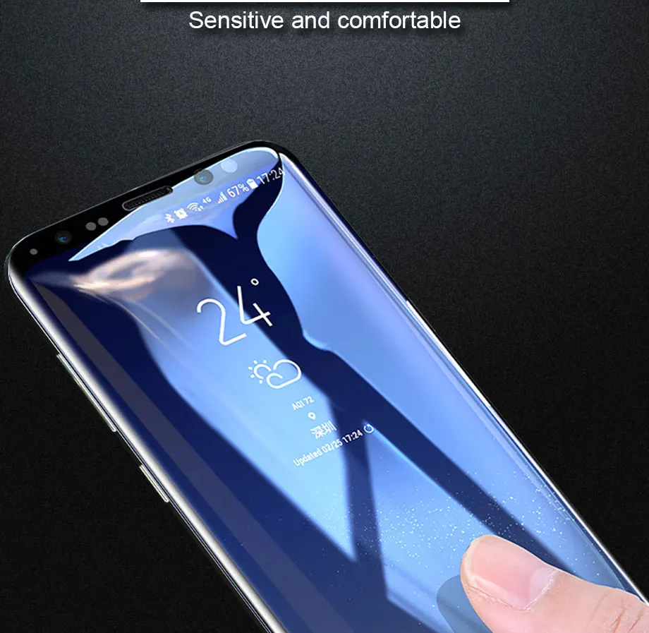 300D полностью изогнутое закаленное стекло для samsung Galaxy S9 S8 Plus Note 9 8 Защита экрана для samsung S7 Edge S9 защитная пленка