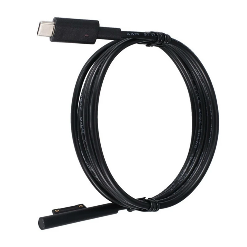 USB C Type C PD Power Charge Cable Fast Charging Cable Adapter Charger For Microsoft Surface Pro6 Pro5 Pro4 Pro 3