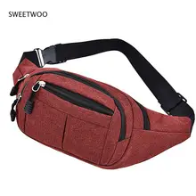 

Men's Breast Package Waterproof Outdoor Sports Bag Canvas Pouch Korean-style Waist Bag Fanny Pouch Crossbody Male Banana Bag