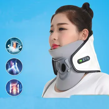 

Inflatable cervical traction apparatus household use treatment cervical spondylosis with stretcher and neck support