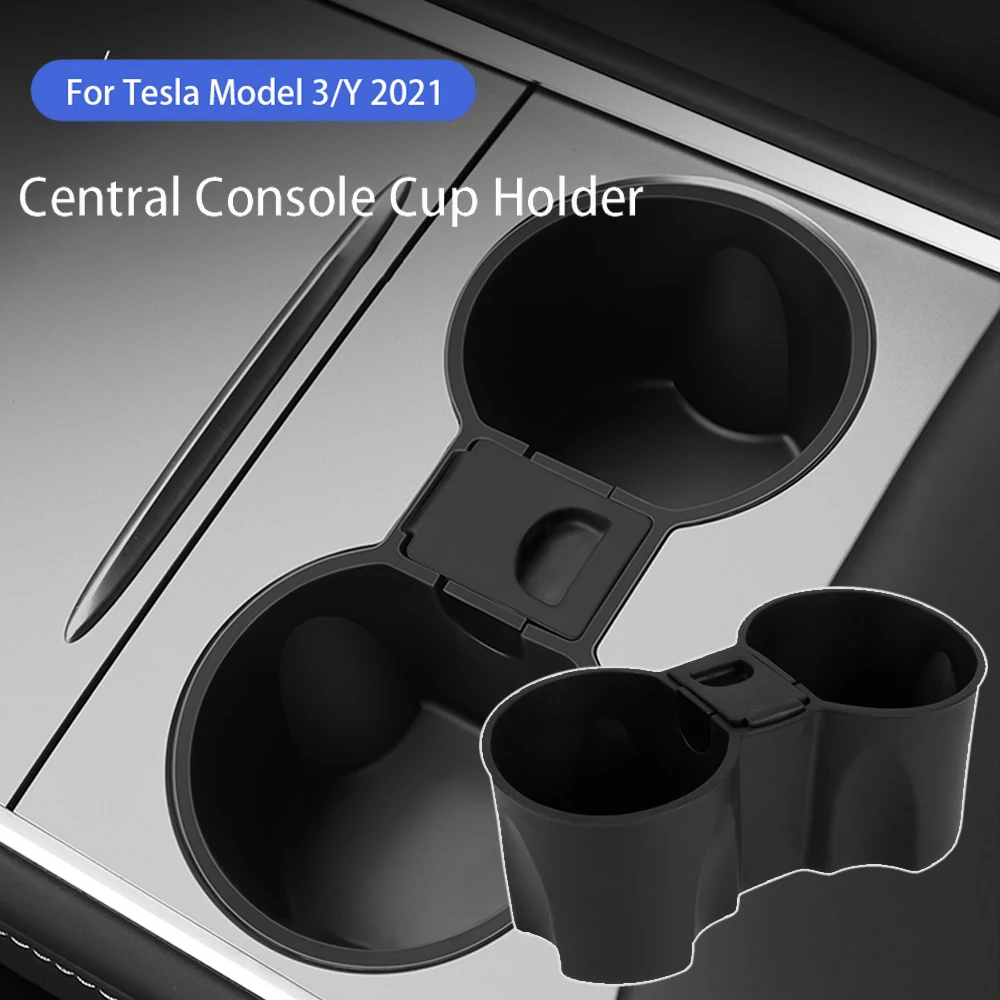 Center Console Cup Holder Insert for Tesla Model 3 Y 2021 Silicone Interior Slot Slip Drink Limiter Detachable Car Accessories | Автомобили