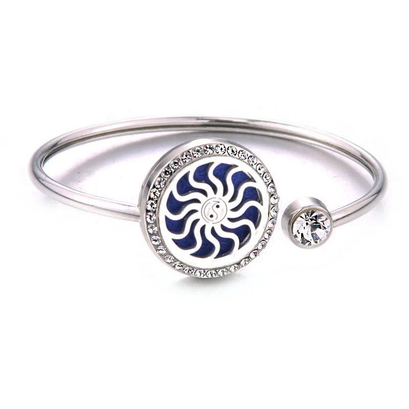 New Aromatherapy Bracelet stainless steel Aroma Diffuser Lockets perfume Essential Oil Diffuser Bracelet fashion jewelry women