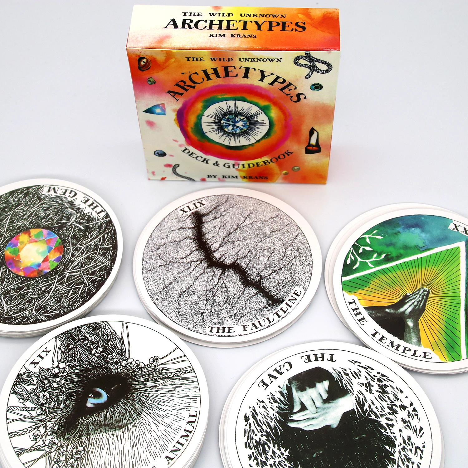 The Wild Unknown Archetypes Deck Kim Krans 78 Великолепные Круглые карты с изображением ораклов
