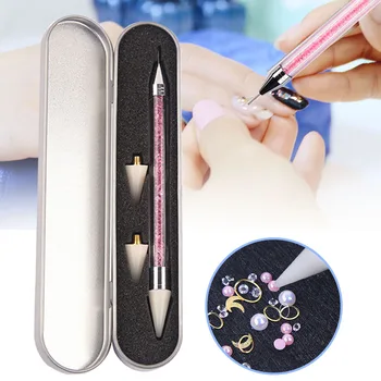 

Home Salon Gems Picking Diamond Painting Double Headed Clothing Decoration Nail Art DIY Manicure Quick Rhinestone Picker Pen Set