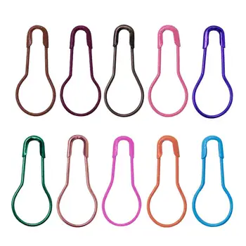 

500/100pcs Safety Pin Markers Pins Craft Sewing Mixed Color Safety Pins Calabash Gourd Shape Knitting Stitch Holder Accessories