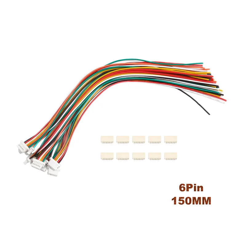 10 шт./набор, SH-1.0mm 28AWG соединители проводов 2,54 мм 2/3/4/5/6/7/8/9/10Pin мужской и женский разъем PCB с 15 см линии