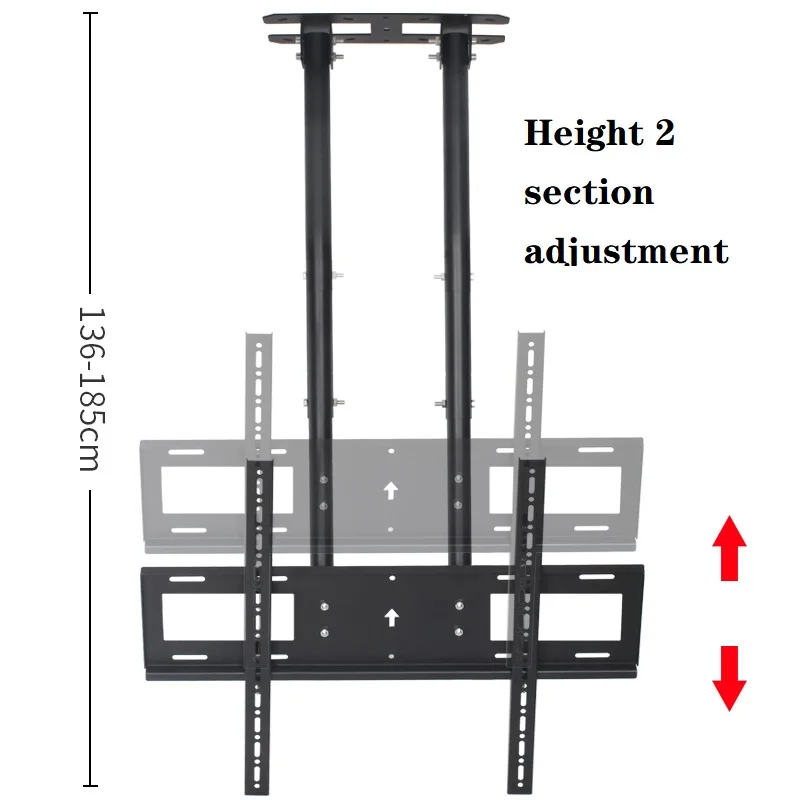 Suporte da Tevê da Montagem do Teto da Tevê de Hillport Apropriado para 60-100 Cabide Inclinação Telescópico Polegadas Carga 60kg T580 - Image 2