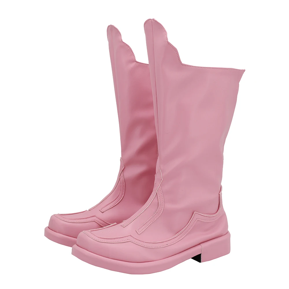 Yuki Yuna is a Hero Yuna Cosplay Boots Pink Shoes Custom Made Any Size (4)