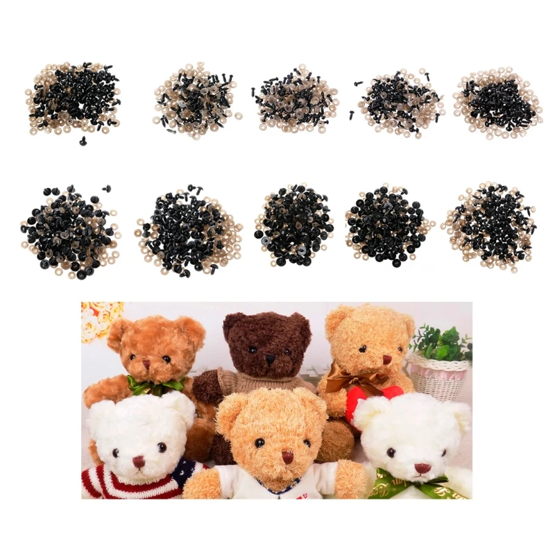 100x Safety Eyes buttons gaskets doll teddy bear amigurumi Toy DIY Crafts 
