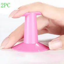 2 шт Профессиональный дизайн ногтей Живопись пластик маникюр палец Стенд Поддержка Держатель Горячий