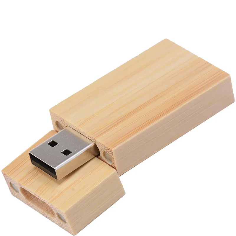 JASTER(более 10 шт. бесплатный логотип) деревянный USB флэш-накопитель+ коробка Флешка 8 ГБ 16 ГБ 32 ГБ логотип на заказ для фотографии свадебный подарок - Цвет: Bamboo