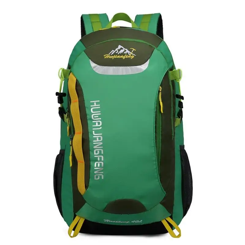 Waterproof Outdoor Backpack Sports Bag 40L Large Capacity Wear Resistant Hiking Bag For Climbing Trekking Camping Dropshiping - Цвет: Зеленый цвет