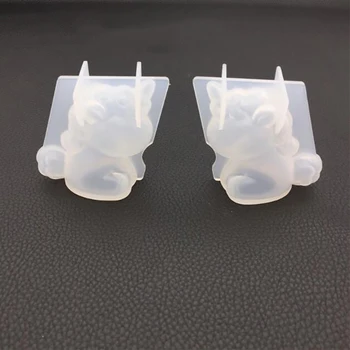 

Transparent Unicorn Silicone Mold Geometry Animal Epoxy Resin Molds Mould Aromatherapy Candle Decoration DIY Jewelry Making Tool