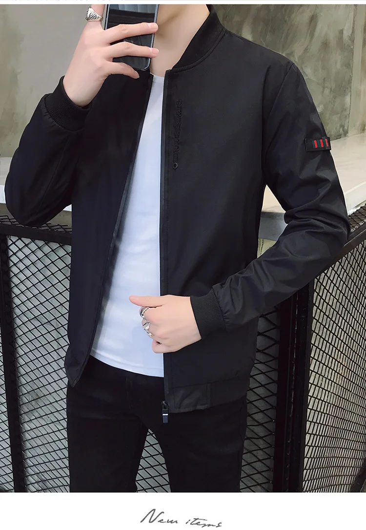 MEN'S Coat Spring And Autumn New Style Korean-style Trend Autumn Casual Slim Fit Handsome Baseball Uniform Youth MEN'S Jack