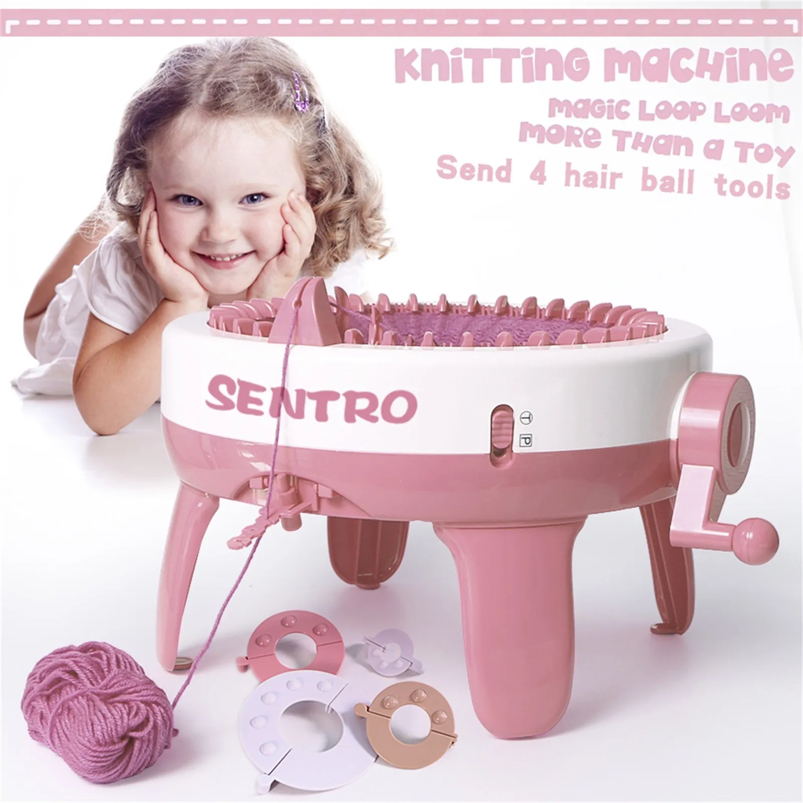 22/40 Needles Knitting Machine Smart Weaving Loom Round Knitting