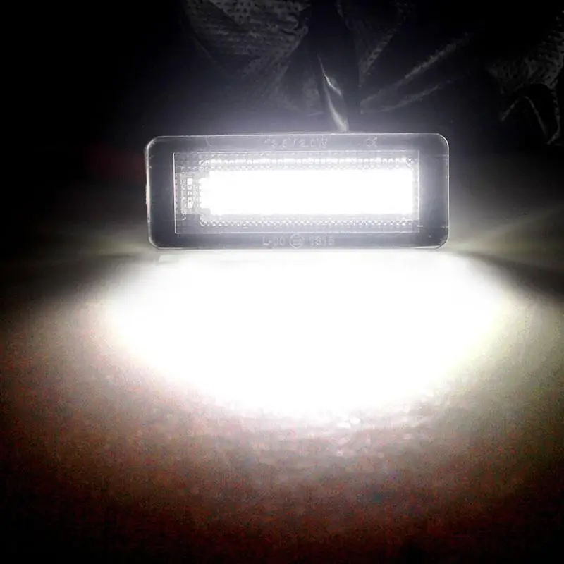 2 шт прочные огни номерного знака износостойкие 6500K 18SMD номерные знаки для смарт Fortwo Cabriolet W451