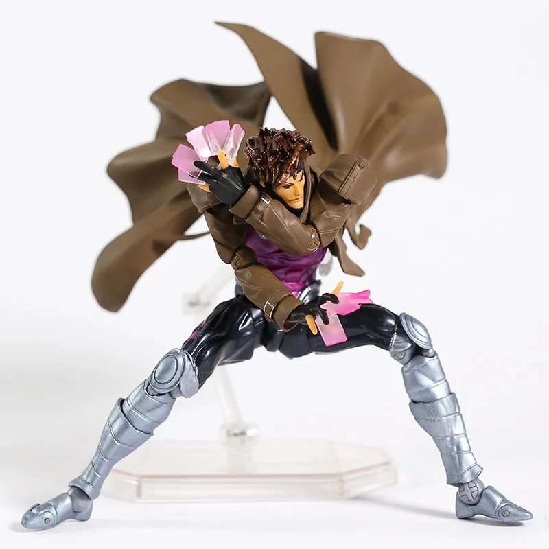Revoltech № 012 Gambit Remy Etienne LeBeau ПВХ фигурка Коллекционная модель игрушки