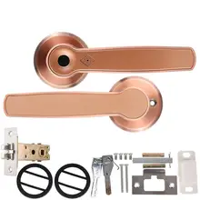 Купол биометрический отпечаток пальца цинковый сплав смарт ручка Засов без ключа электронный дверной замок отпечатков пальцев Дверной замок