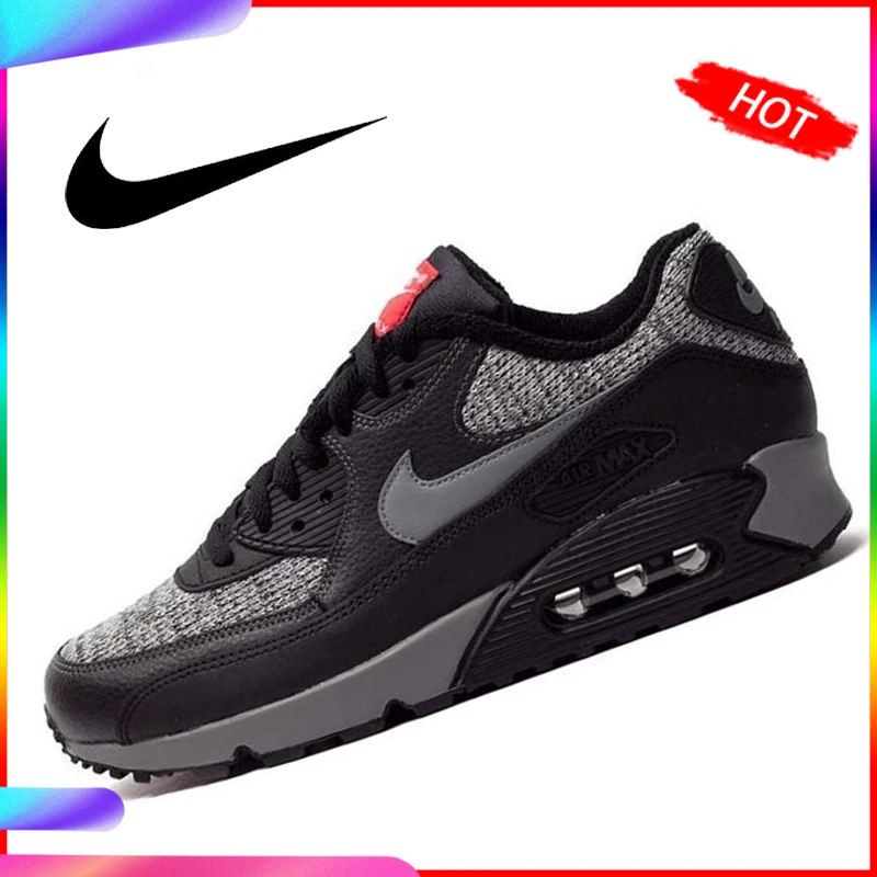 Pаспродажа Оригинальный и аутентичный с NIKE AIR MAX 90 Для мужчин, кроссовки, дышащие туфли, Классическая Спорт на открытом воздухе Полный Цвет Новое поступ...