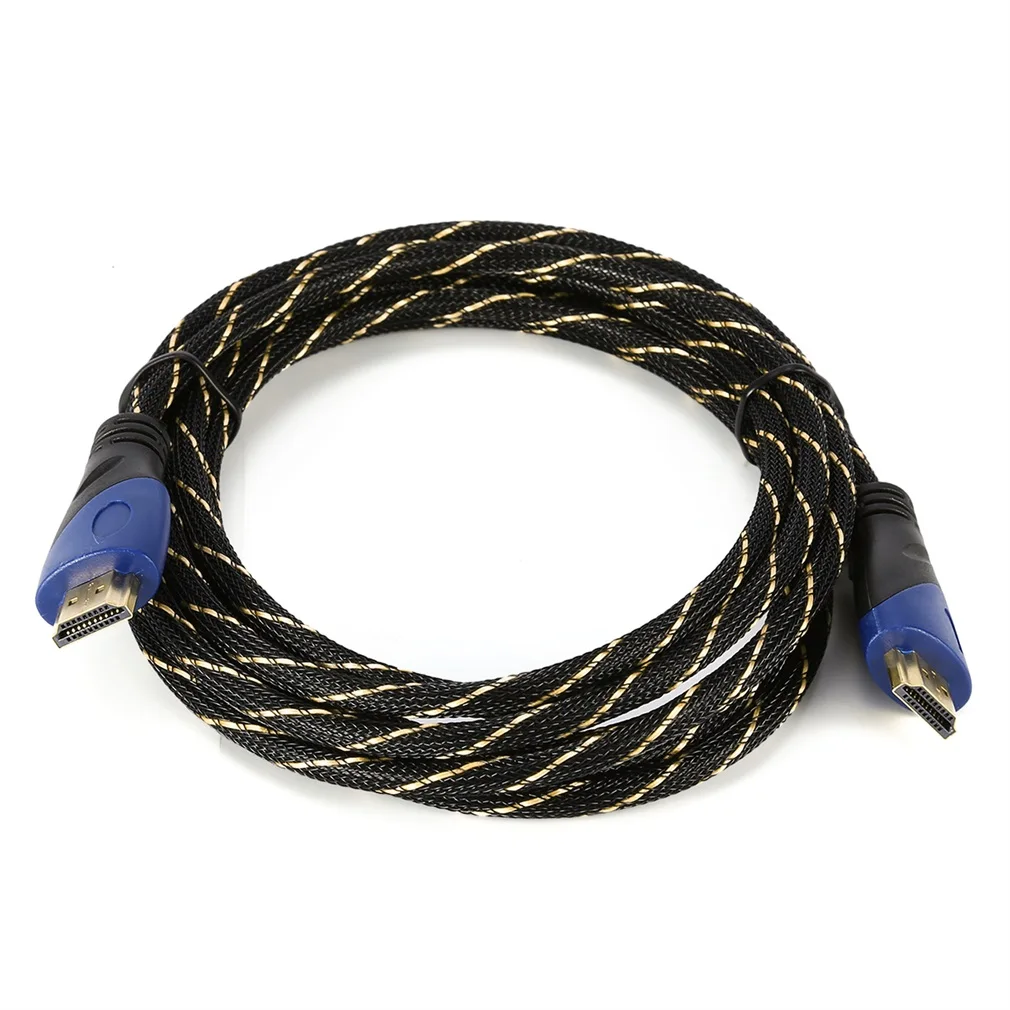 LESHP высокоскоростной 3 м/10ft синий+ черный HDMI 4 к x 2 к кабель высокой четкости 5 шт. поддерживает 3D и аудио канал возврата