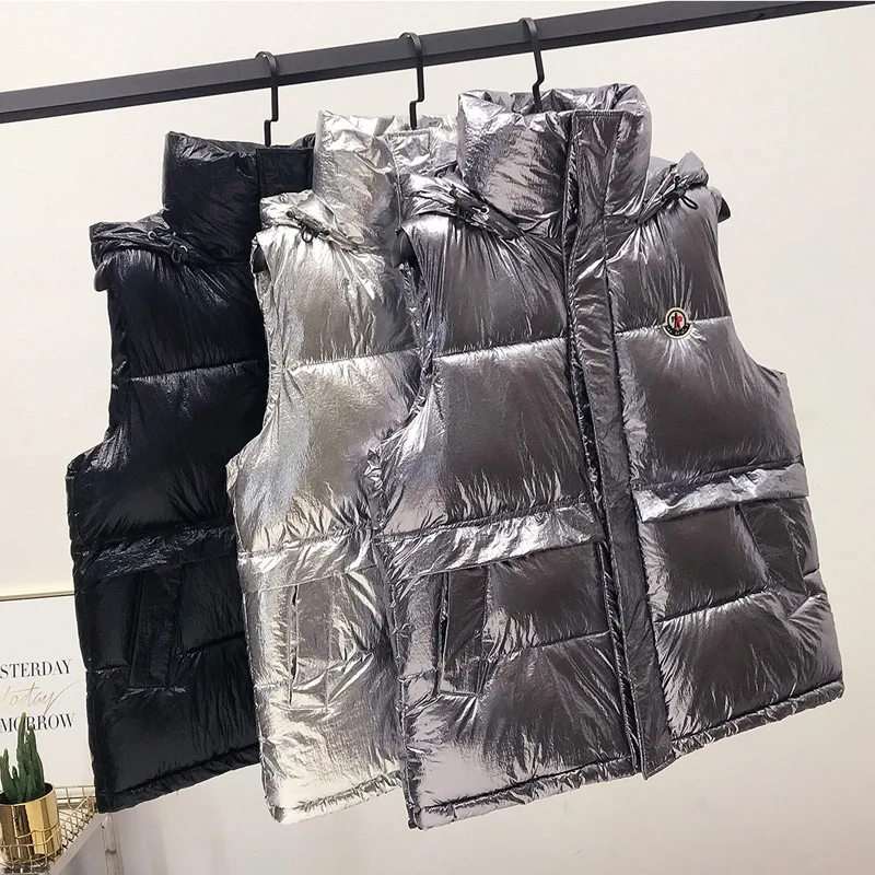 

2019 Winter New Style Cotton-padded Clothes Korean-style Loose-Fit down Feather Cotton Vest Short Waistcoat Cotton Students Cott