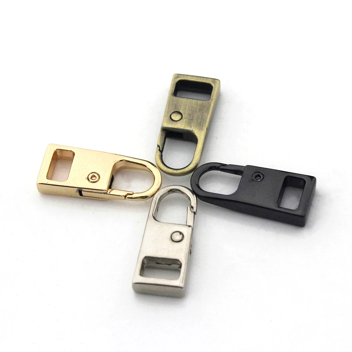2 stücke Metall Zipper Reparatur Kits Slider Puller Instant Zipper Ersatz Für Gebrochene Schnalle Reisetasche Koffer Kleidungsstück Zipper Kopf – Detail 3