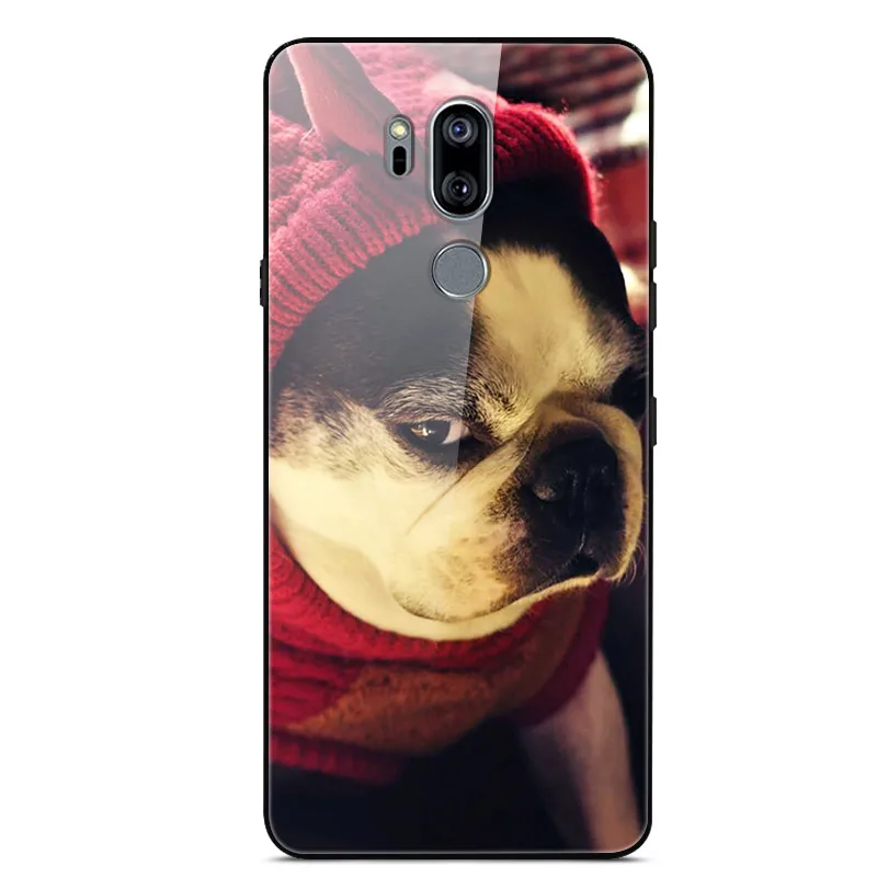 Чехол для LG G7 ThinQ из закаленного стекла, планета космос, чехол для LG G7 ThinQ LG G7+ стеклянный чехол для LG G 7 ThinQ G710EM G710N Capa - Цвет: 26
