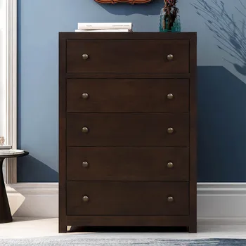 

5 Large Dresser Drawers Simple Modern Home Furniture Night Table Living Room Cabinet Bedroom Nightstand Filing Storage Cabinet