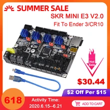 Bigtreetech skr mini e3 v2.0 placa de controle com tmc2209 uart peças impressora 3d skr v1.4/v1.3 e3 para creality ender 3 pro/5 cr10(China)