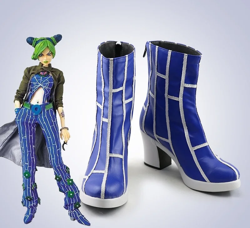 

Anime Adventure Cujoh Jolyne Cosplay Shoes Halloween Custom Made Boots