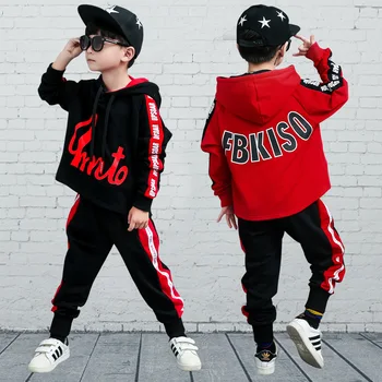 

Big boy suit spring 2020 new hip hop dance clothes boys girls fall outfits two-piece clothing sets spring kids clothes christmas