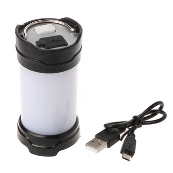

LED Camping Light Outdoor Lamp Tent Flashlight USB Rechargeable 5Modes Waterproof With Magnetic Base For Night Working Fishing