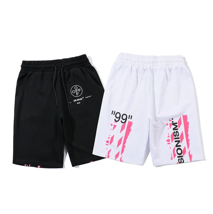 OFF-WHITE OW новые 99 печати уличные хип хоп мужские повседневные пляжные шорты