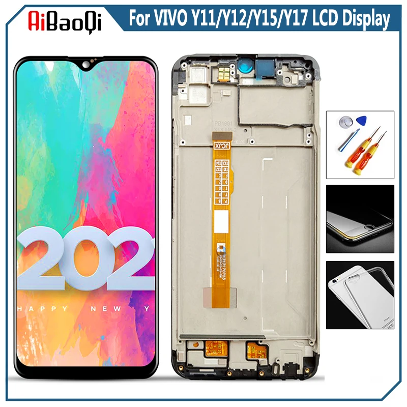 

Original For VIVO Y17/Y3/Y12 LCD Display Screen Touch Digitizer Assembly For 6.35‘’ VIVO Y11/Y15/U3X/U10 2019 With Frame Replace