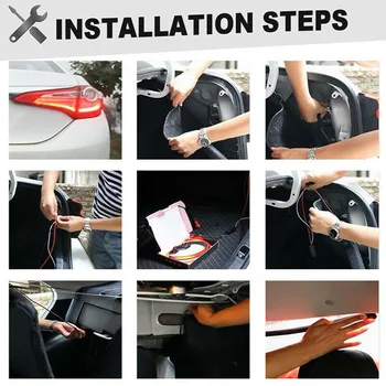 

DRL Turn Signal Warning Light Turn Signal 7-Colors Car LED Reverse Strip