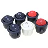 5PCS 22mm diameter black round small rocker switch mini round black white red 2 pin 3 pin switch ► Photo 2/6