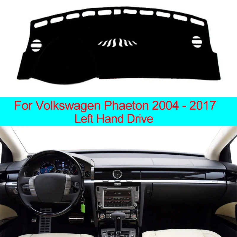 Приборной панели автомобиля ковровые покрытия накидка с рельефом для Volkswagen Phaeton 2004- LHD ковер Dashmat козырек от солнца для Хусию