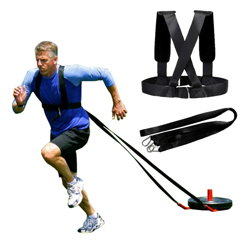 Speed Harness Trainer Power Sled Workout Harness, Tire Pulling Strap Workout Resistance Team Sports Speed Agility Training